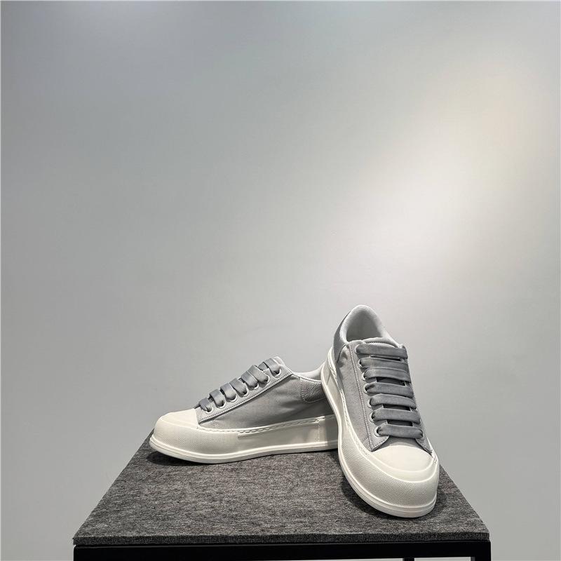 Board Shoes New Lightweight Lace-up Low-top Shoes Trendy Platform Shoes Cloth Surface Breathable Casual Shoes Dnh
