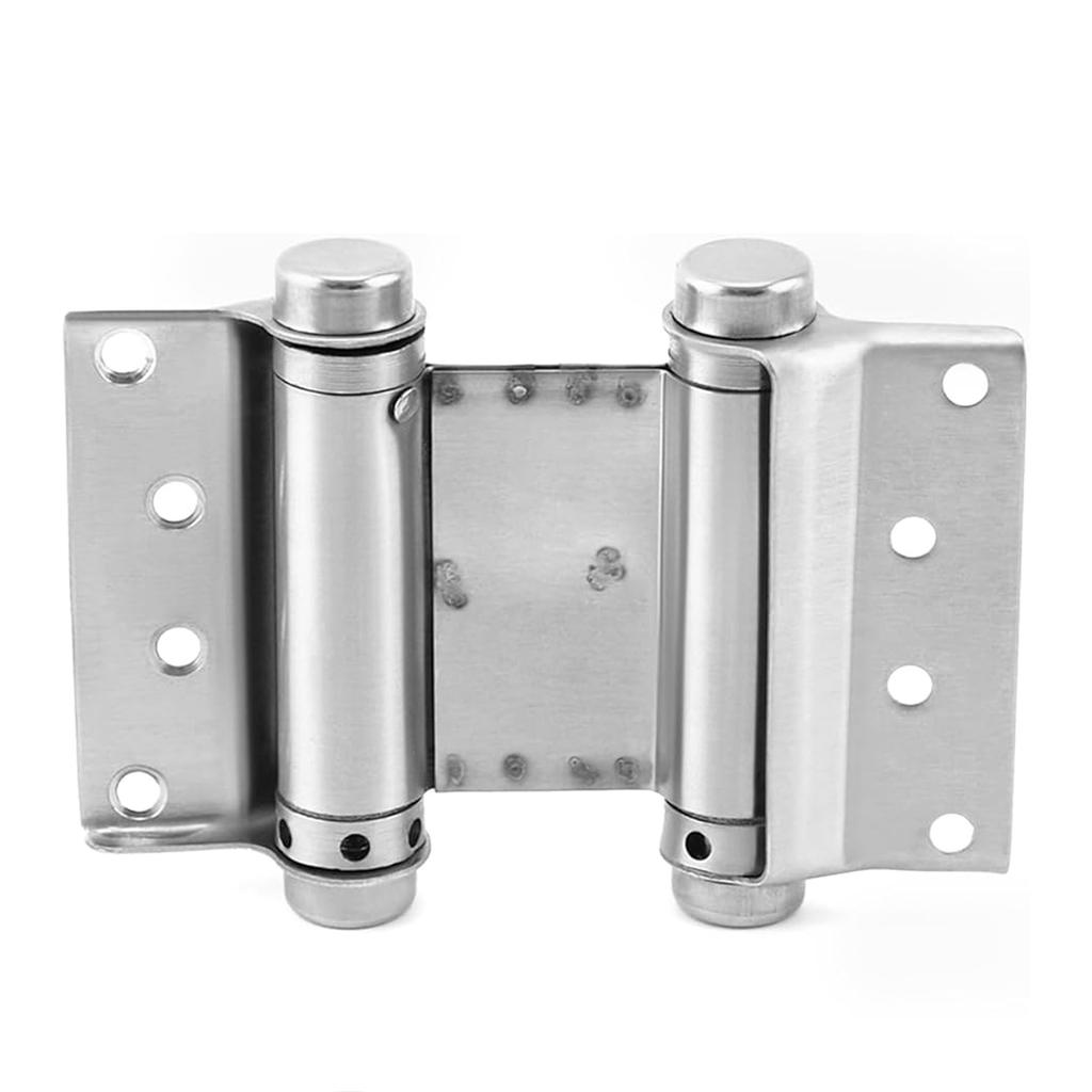 2pcs Practical 3Inch Aligning Spring Hinges for Automatic Door Closing with 90 Degree Positioning In Elegant Finish