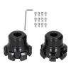 2PCS Wheel Fork Frame Sliders Crash Protection CNC Aluminium Alloy Universal for Motorcycles BikesBlack