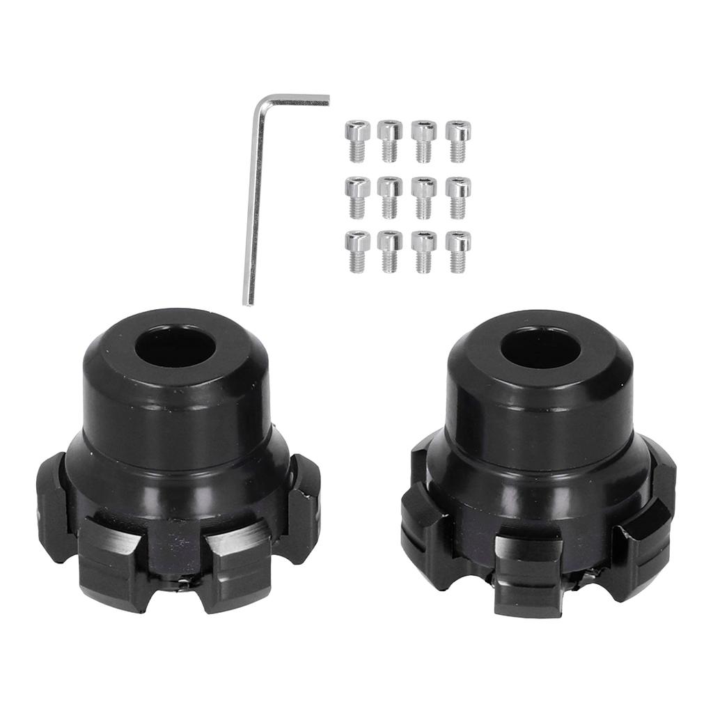 2PCS Wheel Fork Frame Sliders Crash Protection CNC Aluminium Alloy Universal for Motorcycles BikesBlack