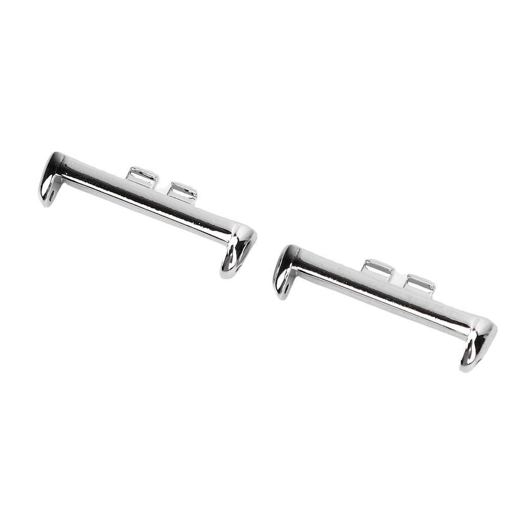 1 Pair 20mm Metal Watch Band Adapter Replacement for Rossini 2i Smartwatch Quick Release Watch Strap Connector Silver