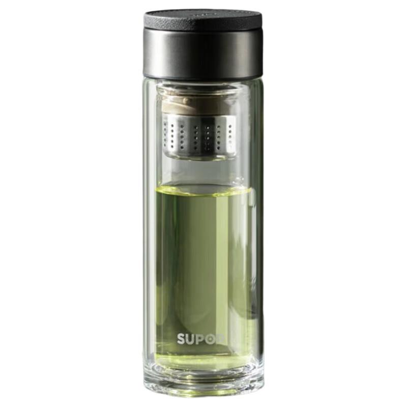 SUPOR Double-Layer Heat-Resistant Glass Tea Cup