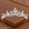 Bridal Tiara Hair Crown Wedding Hair Accessories for Women Silver Color Crown for Bridal Crowns and Tiara Women Accessories Gift