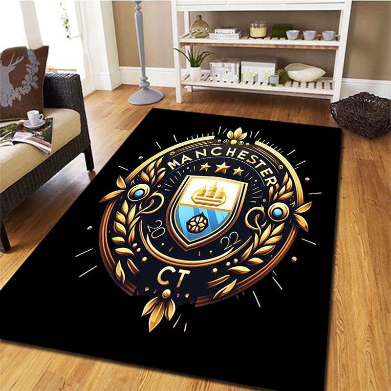 Manchester City F Carpet Rug for Living Room Bedroom Home Sofa Decoration,Kids play Non-slip Floor Mat