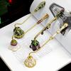 Vintage Candle Extinguisher Aromatherapy Enamel Diamond-encrusted Art Retro Long Handle Candle Snuffer Elegant Household Decor