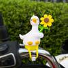 1Pcs Novelty Little Duck Windmill Ornament Bike Handlebar Decoration With Stretchable Strap For Motorcycle E Bike Road Bike