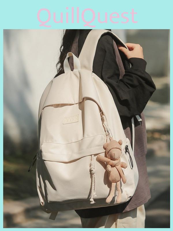 Minimalist Style Backpack For Girls With Nylon And Laptop Storage For School Use