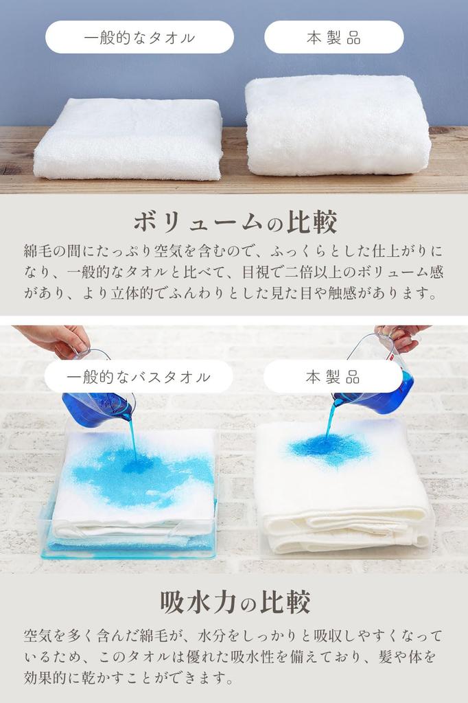 Imabari Towel Face Towel Imabari Cotton Set of 4 Premium Luxury Long Pile Sweet Twisted Yarn Navy Super Thick Fluffy Quick Drying Instant Water