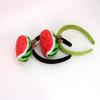 Makeup Hair Headband with Plush Watermelon Accent Soft Costume Accessory Face Washing Hair Hoop for Kids Adults and Event