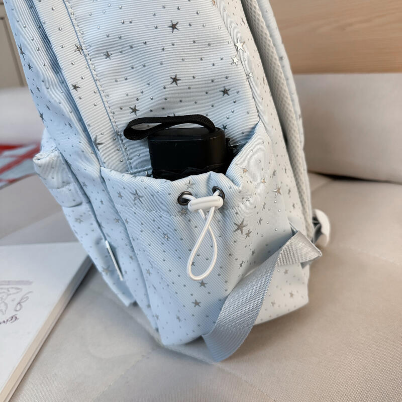 Star Print Student Schoolbag Women's Travel Lightweight Backpack