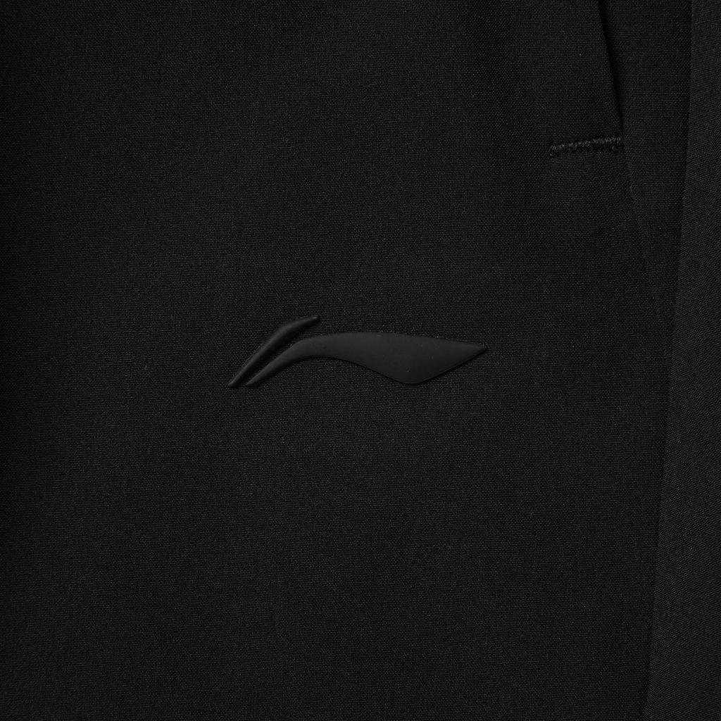 Li Ning Fitness Series Solid Color Simple Versatile Comfortable Knitted Sports Pants Women Bottoms Black AYKV094-1