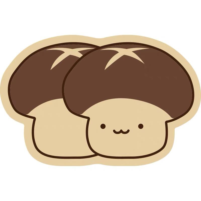 Simple Cute Small Mushroom Diatom Mud Carpet Home Kitchen Toilet Absorbent Easy To Take Care Of The Mat Home Decoration