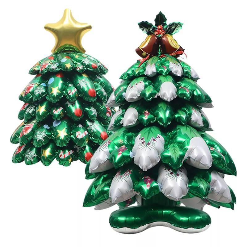 Tree Christmas Balloon Three Dimensional Party Merry Xmas Ornaments Decorations