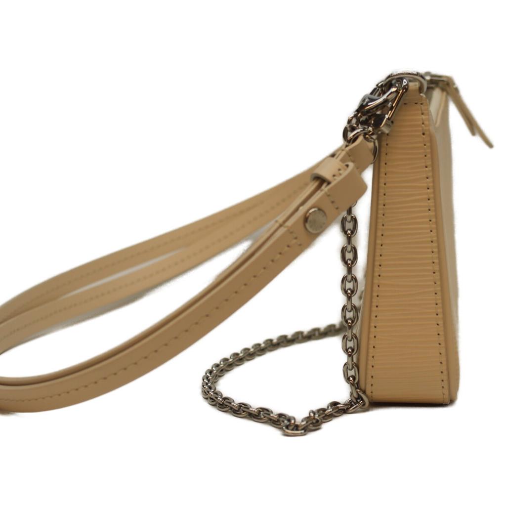 Louis Vuitton M80479 21 Jahre alter Epi Cream Easy Pouch Umhängetasche Anspruch Gebraucht