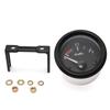 Indicatore di livello carburante universale da 2 "52mm Misuratore di livello carburante per veicoli con sensore galleggiante carburante Indicatori automobilistici a guscio nero con luce LED bianca 12V