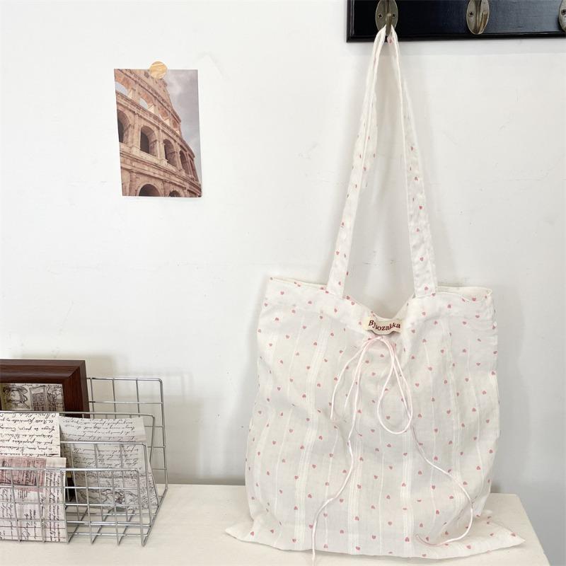 5 Lazy Little Love Canvas Bag Bag New Shoulder Tote Bag Commuter Underarm Bag Women