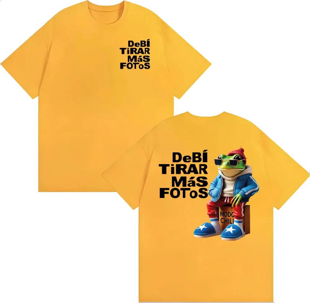 Bad Bunny Debi Tirar Mas Fotos DTMF Album 2026 Tour T Shirt Unisex Harajuku High Street Tshirts Unisex Summer Tops ONeck T Shirts
