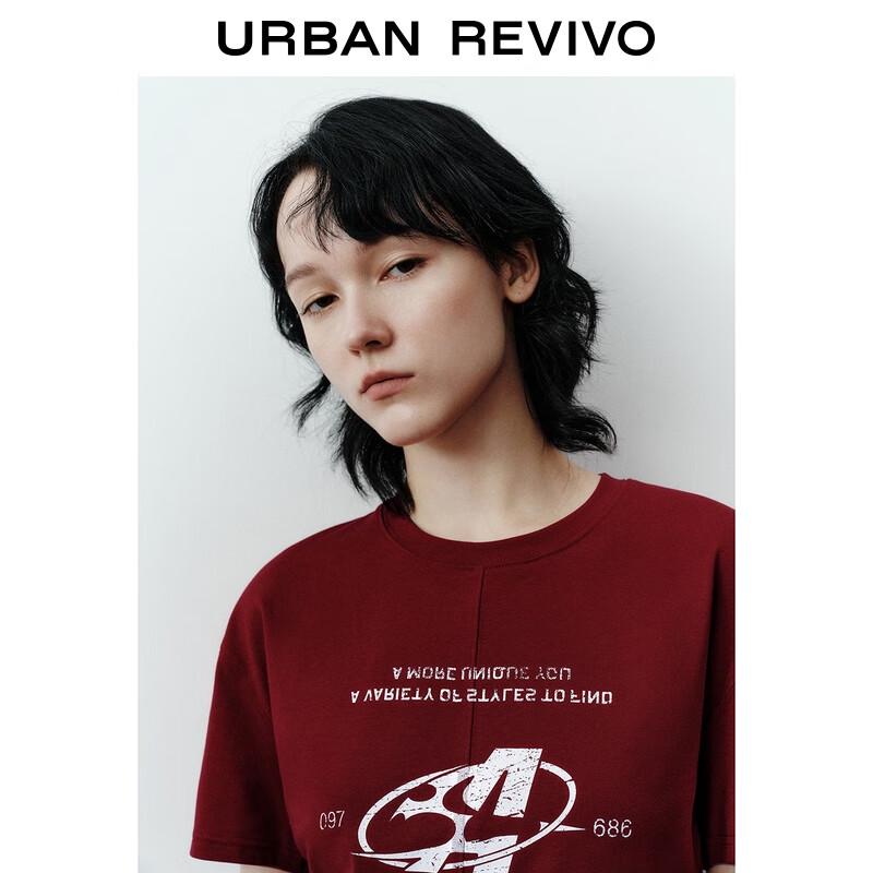 UR 2025 Fall Retro Print Short Sleeve T-Shirt