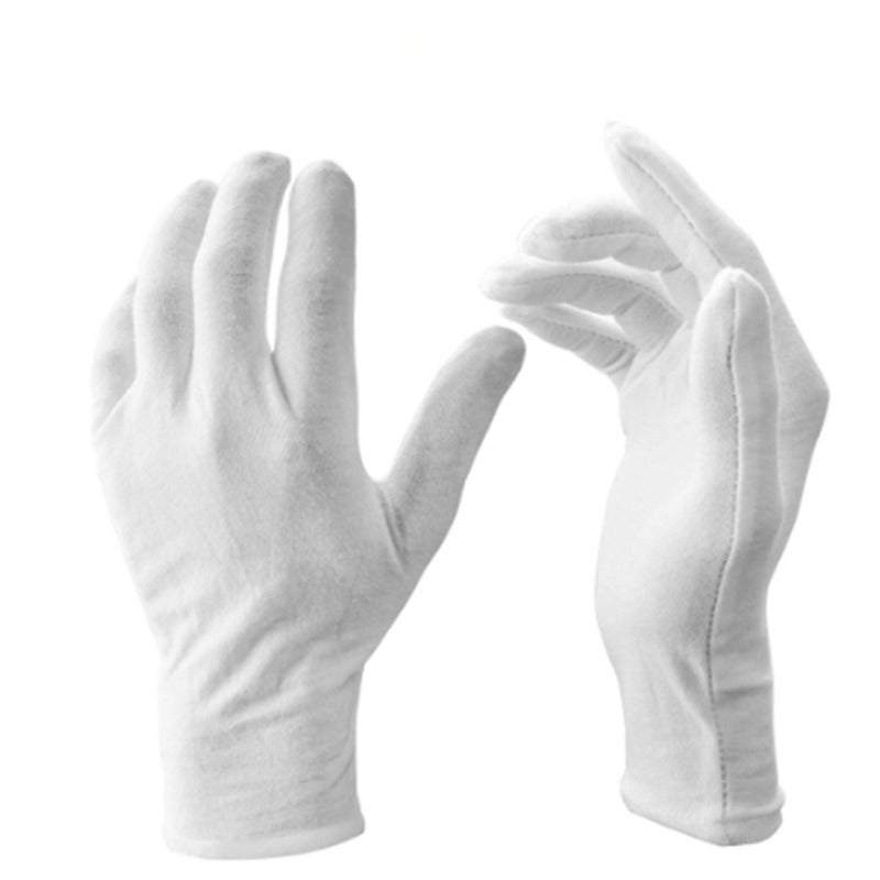 Gloves & Mittens 12 Pairs White Soft Cotton Ceremonial Gloves Stretchable Lining For Male Female Serving / Waiters Drivers Coin Jewellery Silver Inspe