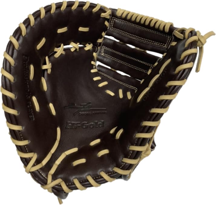 HI-GOLD Kogyoku OKG-610F SR Dark Brown RH Standard Soft Baseball Glove for Left-Handed Throwers and First Basemen