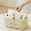1pcs Rabbit Decor Tissue Box Multifunctional Desktop Tissue Organizer Living Room Desktop Bathroom Tissue Storage Box