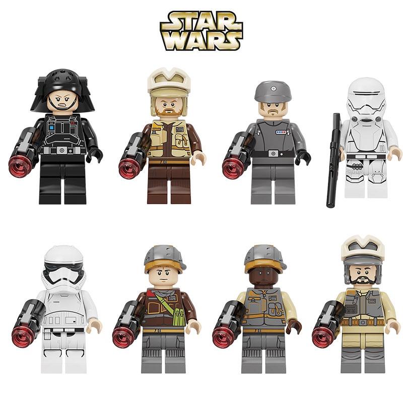 Kids Building Toy Storm Trooper Snow Soldier Commander Figure Plastic Material Height 4.5cm