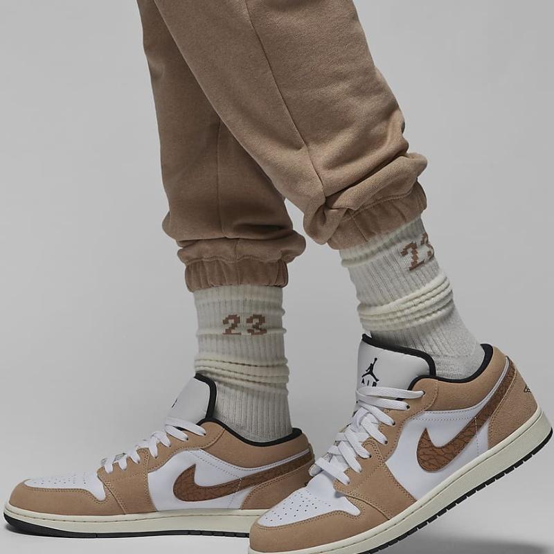 Air Jordan Flight Fleece Sweatpants 'Hemp Heather Sail' Men's DQ7468-201