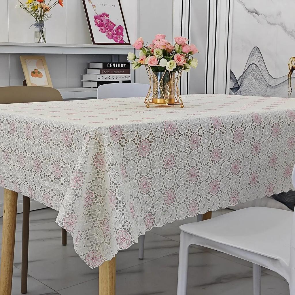 Față de masă pătrată imprimată PVC, impermeabilă, rezistentă la ulei, lavabilă, acasă, minimalistă, pentru masă, pentru masă.