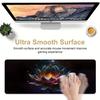 Elegant Black Lotus Flower Large Gaming Mouse Pad Non-Slip Rubber Stitched Edges Desk Mat for Laptop Desktop Office MousePads