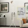 Sleek Wrought Iron Clothes Rack: Minimalist Floor-Standing Design for Easy Assembly