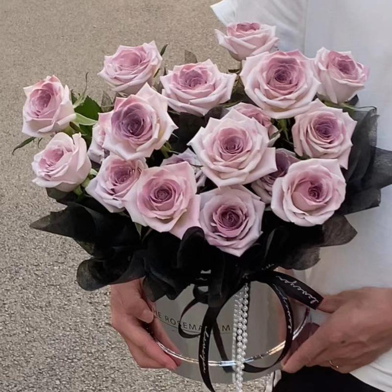 Prezent Walentynkowy Bukiet Wiecznych Róż Sos Hebanowy dla Dziewczyny Prezent Urodzinowy dla Dziewczyny