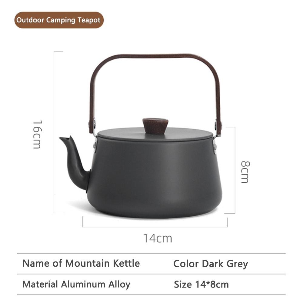 

1.1L/1.2L Camping Kettle Set with 4 Cups Durable 304 Stainless Steel Tea Set for Hiking,Backpacking,Picnic,Carrying Bag Included