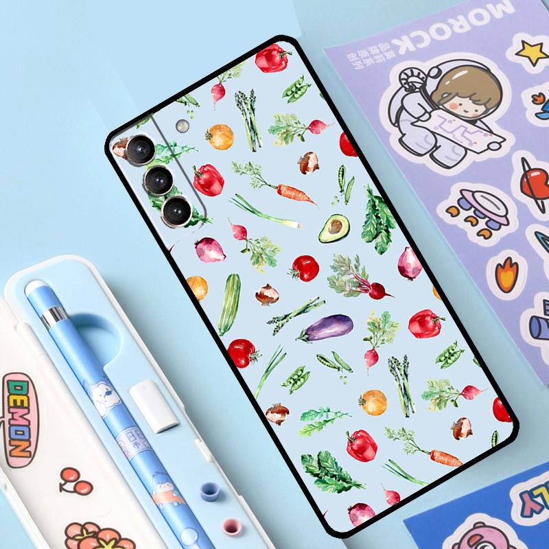 Go Vegan Case For Samsung Galaxy S23 S22 S21 Ultra S20 FE S9 S10 Note 10 Plus Note 20 Ultra Full Cover