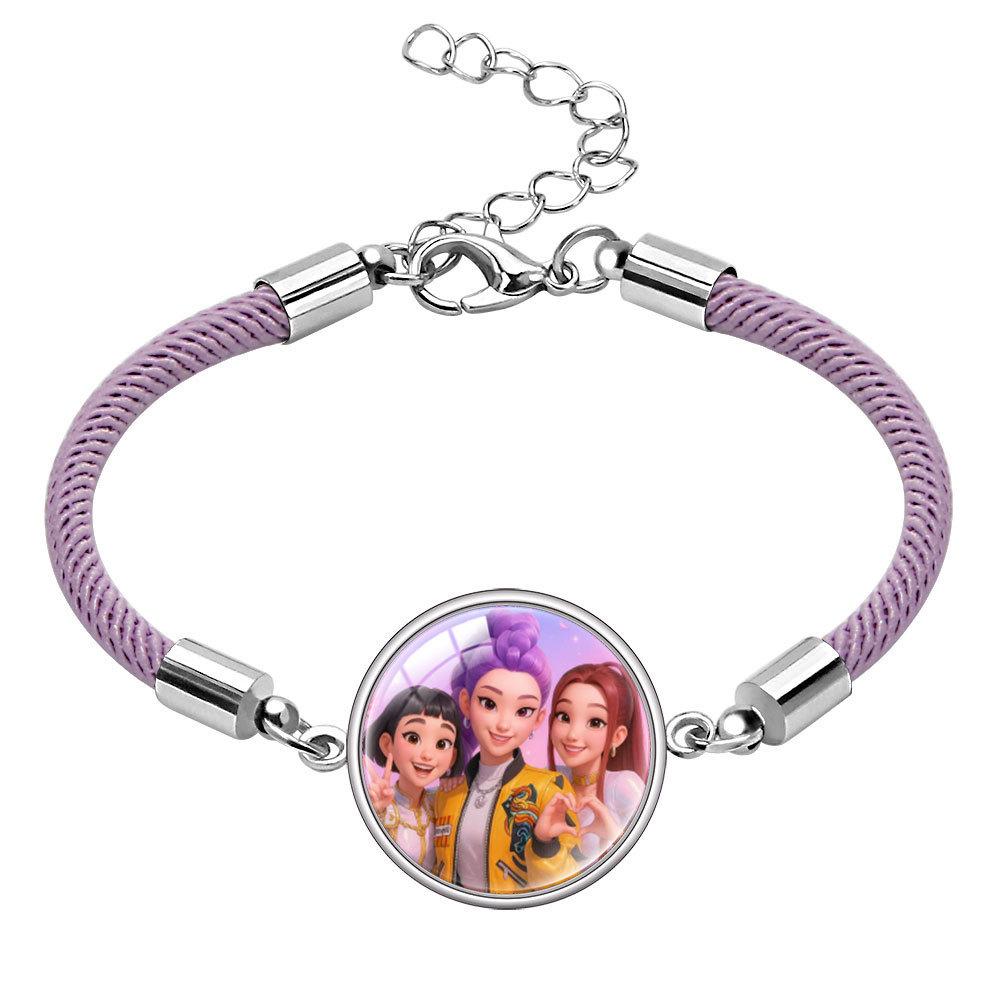 Rumi Zoey Mira Gem Bracelet Cartoon Multi-Color Rope Hand Jewelry
