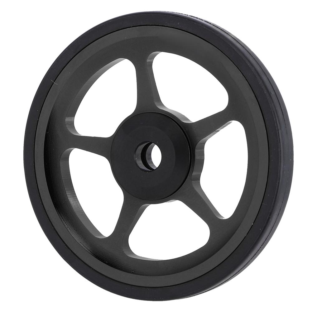 Sykkel som kan klappes sammen Aluminium Lett Hjul Sykkel med Skyvehjul og Monteringsskrue Svart