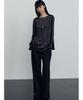 Make A Toast Layered Wide Skirt Pants Black Mbefpa004Bk