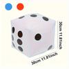 1pc Giant Inflatable Dice with Pump - Jumbo Party Game for Indoor & Outdoor Fun, Perfect for Family Gatherings, Summer Pool JXB