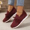 Braune Strick Atmungsaktive Damen Sneaker Schuhe Neue Plateau Flats Frau Übergröße 43 Rutschfeste Freizeitschuhe Mesh Tenis De Mujer