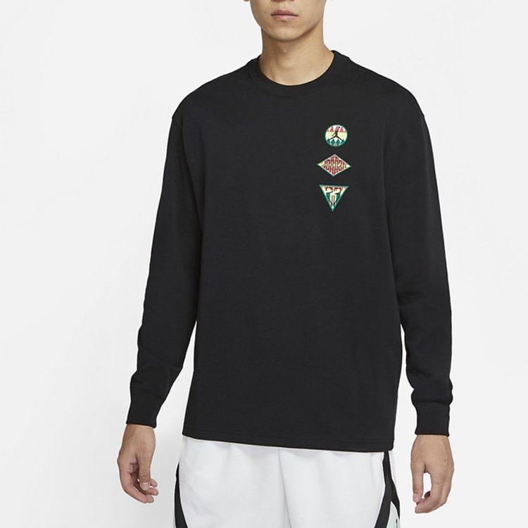 Jordan Sweatshirts Men's Black Crew Neck Moderate Other CT3668-010