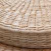 Japanese Style Natural Straw Futon Cushion Round Floor Mat Rustic Tatami Cushion  Tea Ceremony