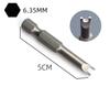 5Pcs Special Shaped Screwdriver Set 50mm U-shaped Y-Type Triangle Inner Cross Three Points Screwdriver Bit Tool