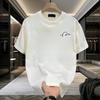 Sommer Rundhals Trend Herren Kurzarm T-Shirt Trendige Markenbedruckung Schweres T-Shirt Lässig Reine Baumwolle Cartoon