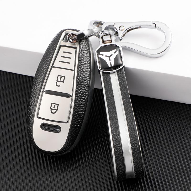 Kompatibelt nyckelskydd i läder för Suzuki Beidouxing Liana A6/X5 och Swift