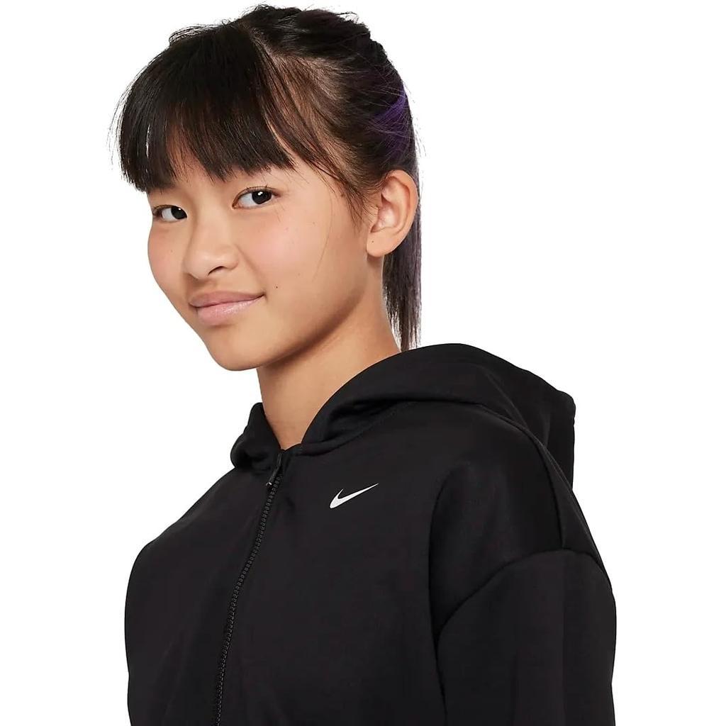 Nike Junior Training Hoodie (Girls) Full-Zip DX4991-010 (Size 130)