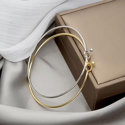 2021 Fashion Bracelet, Simple Round Knotted Telescopic Live Mouth Glossy Bracelet Hand Jewelry