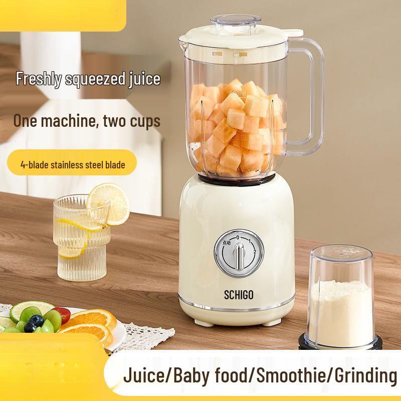

Multifunctional Mini Electric Juicer & Baby Food Maker – Portable & Automatic 600ml Small Capacity [For One Person]