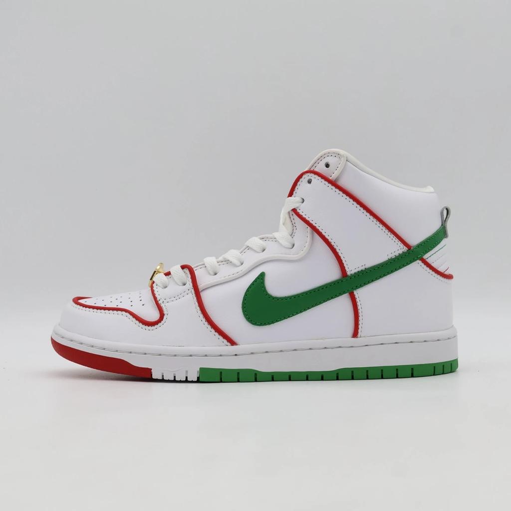 CT6680-100 Paul Rodriguez Nike SB Dunk High Mexican Boxing White Red (Men's)