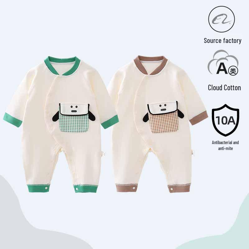 Best-Selling Newborn Jumpsuit: Spring/Fall A-Class Outfit for Boys & Girls, Outdoor Crawling Suit