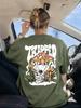 Mushrooms Grown Inside The Skull Printing TShirt Womens Basics Comfortable T Shirts Soft ONeck Tops Summer Loose Woman Clothes