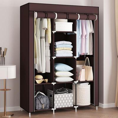 Large Capacity Non-Woven Fabric Wardrobe with Steel Frame & Folding Design